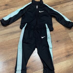 Nike Black and Aqua Tracksuit baby unisex